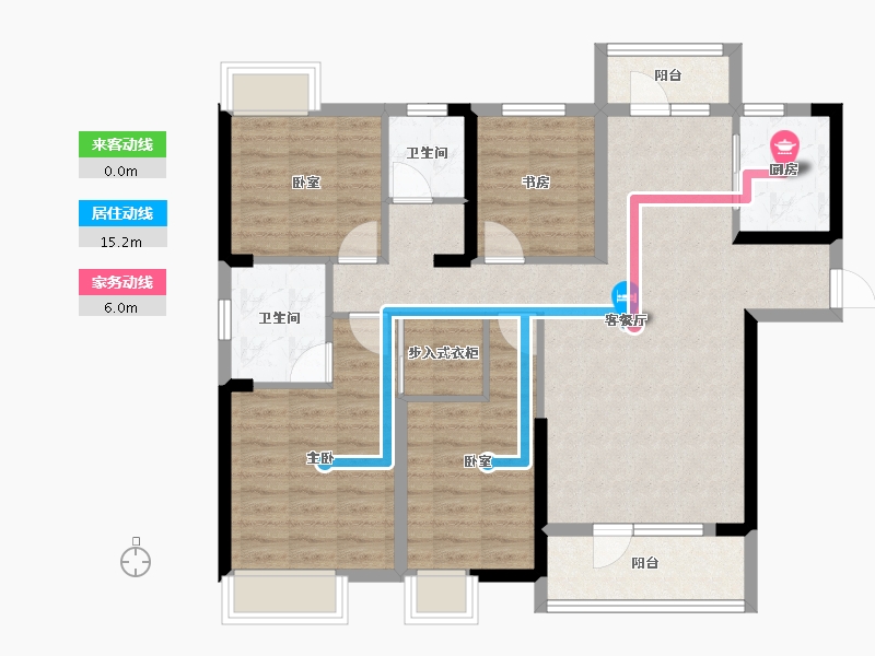 湖北省-武汉市-东湖风光-97.83-户型库-动静线