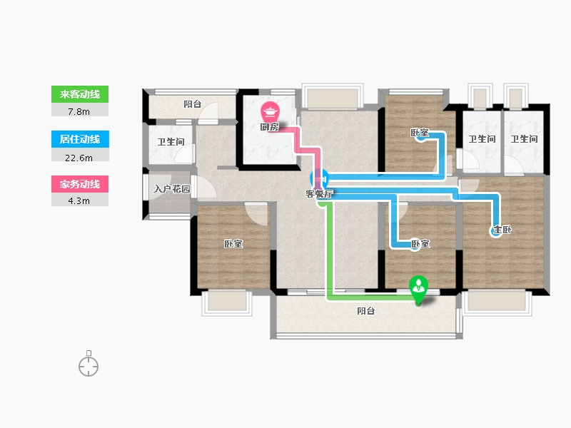 广东省-广州市-万科黄埔新城-114.40-户型库-动静线