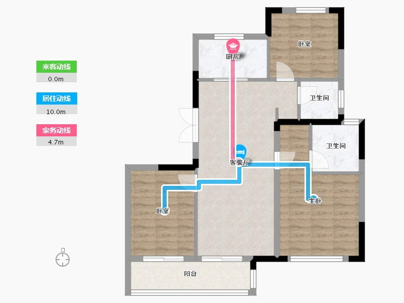 浙江省-杭州市-杭房众安·未珂宸铭府-81.33-户型库-动静线