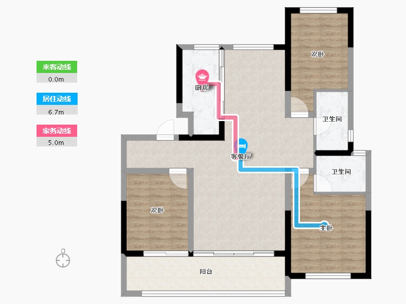 山东省-济南市-玖城壹品-97.49-户型库-动静线