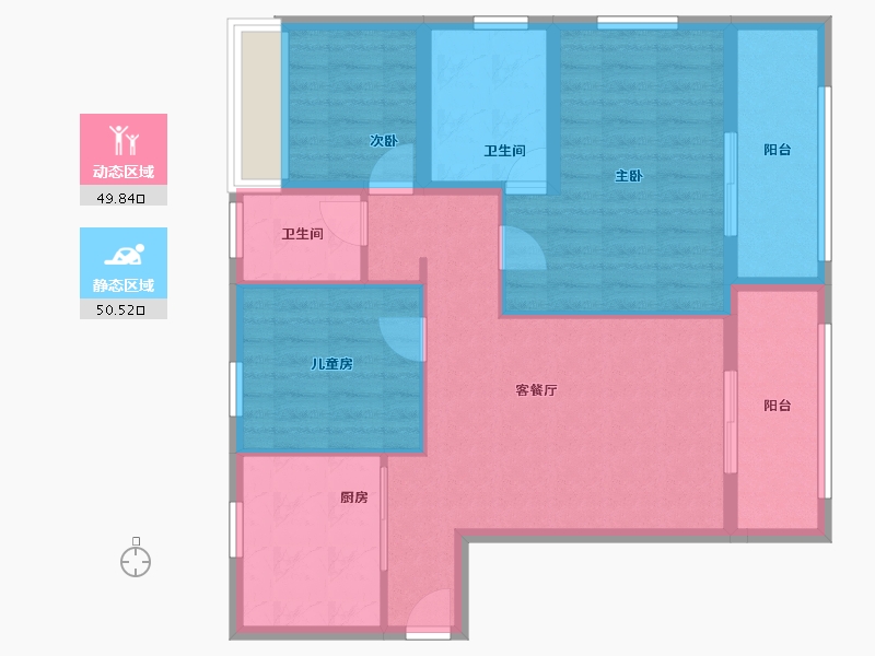 海南省-海口市-同康江语海-89.86-户型库-动静分区