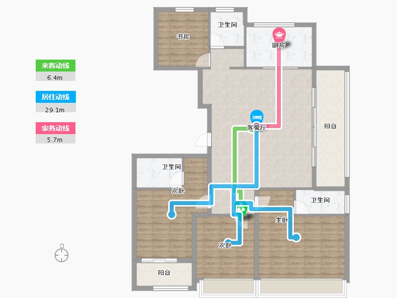 浙江省-杭州市-建发华发江华玺云-139.06-户型库-动静线