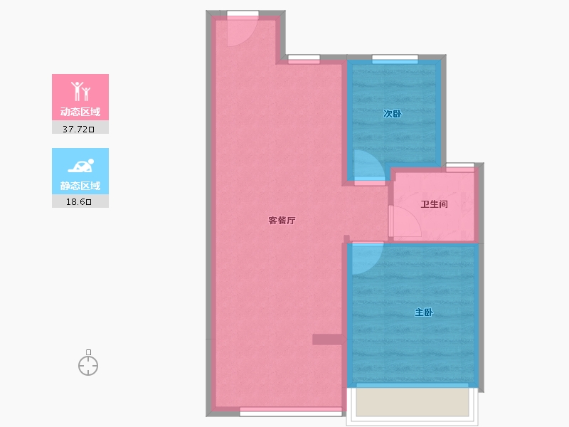 浙江省-杭州市-蓝城·春风里-50.10-户型库-动静分区