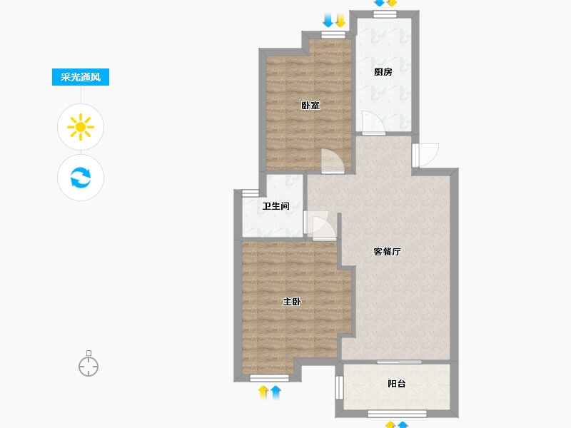 广东省-深圳市-锦绣江南-69.24-户型库-采光通风