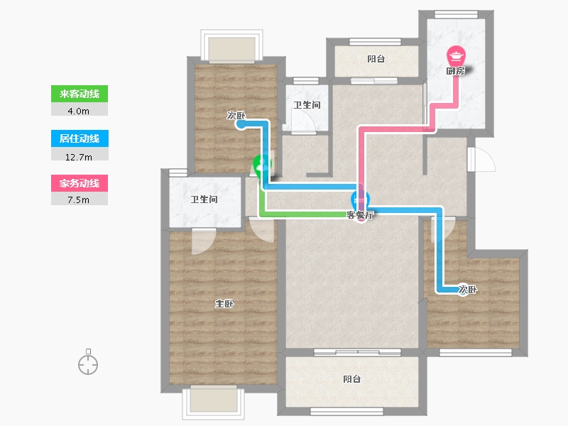 江西省-九江市-浔阳·滨江天悦-98.19-户型库-动静线