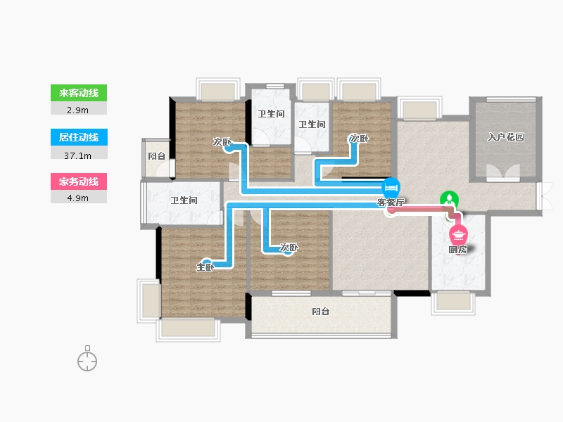 广东省-东莞市-港口华府-142.27-户型库-动静线