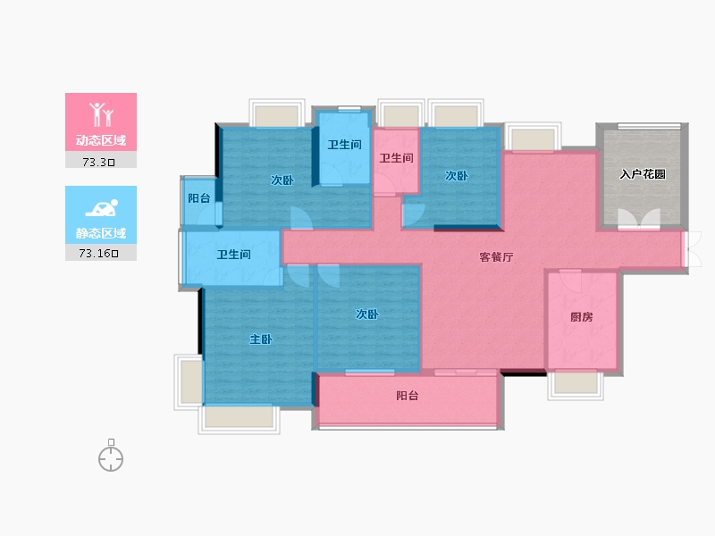 广东省-东莞市-港口华府-142.27-户型库-动静分区