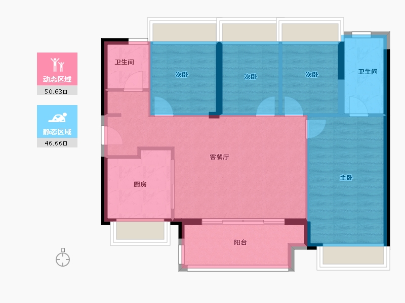 广东省-深圳市-润晖府-88.00-户型库-动静分区