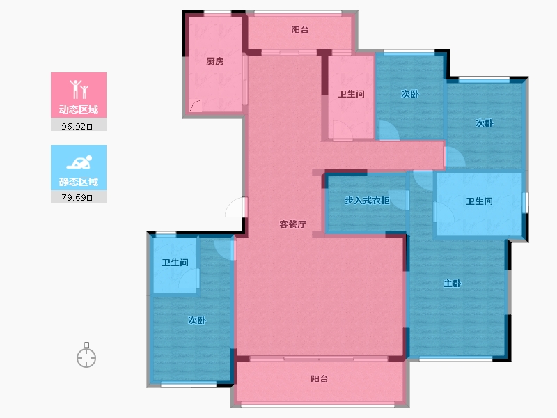 四川省-成都市-西派融城-159.66-户型库-动静分区