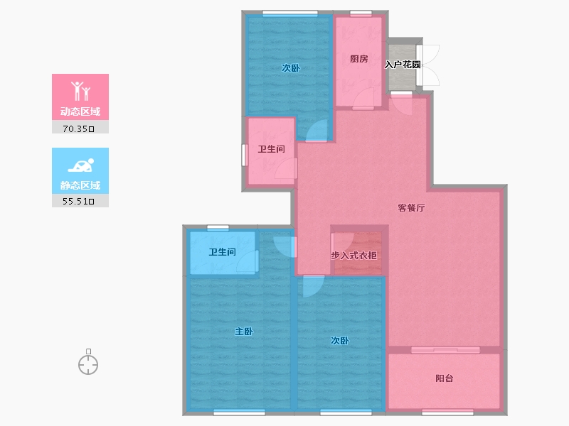 广东省-佛山市-恒大郦湖城-115.21-户型库-动静分区