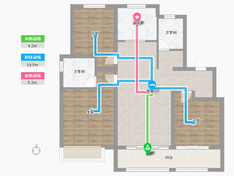 山东省-济南市-海信观悦-85.00-户型库-动静线