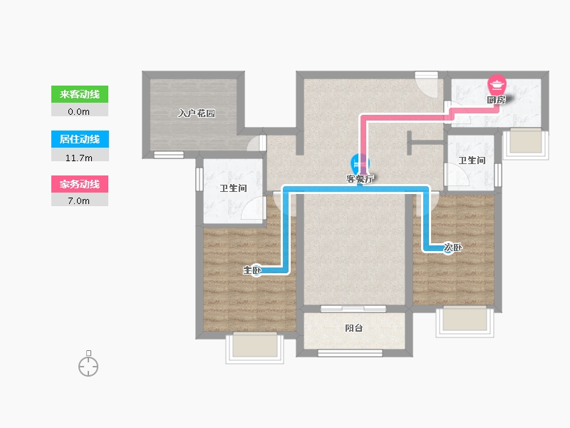 广东省-佛山市-万科天空之城-82.09-户型库-动静线