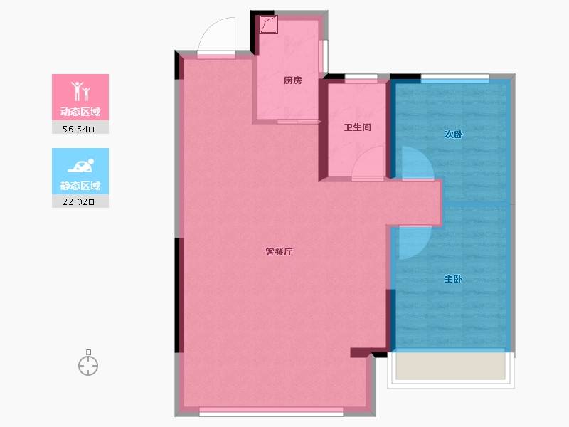 浙江省-湖州市-绿地公园大道-71.00-户型库-动静分区