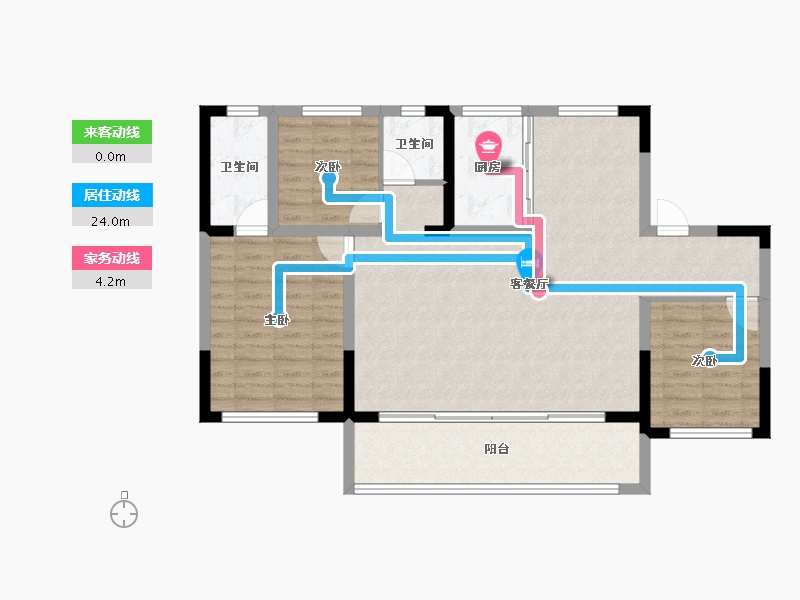 山东省-济南市-玖城壹品-101.84-户型库-动静线