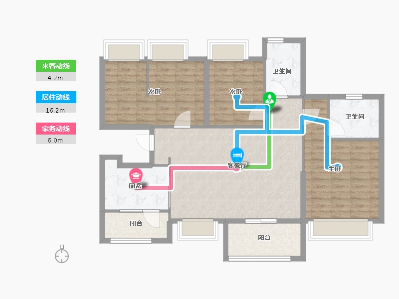 广东省-深圳市-华润置地未来城住宅-101.60-户型库-动静线