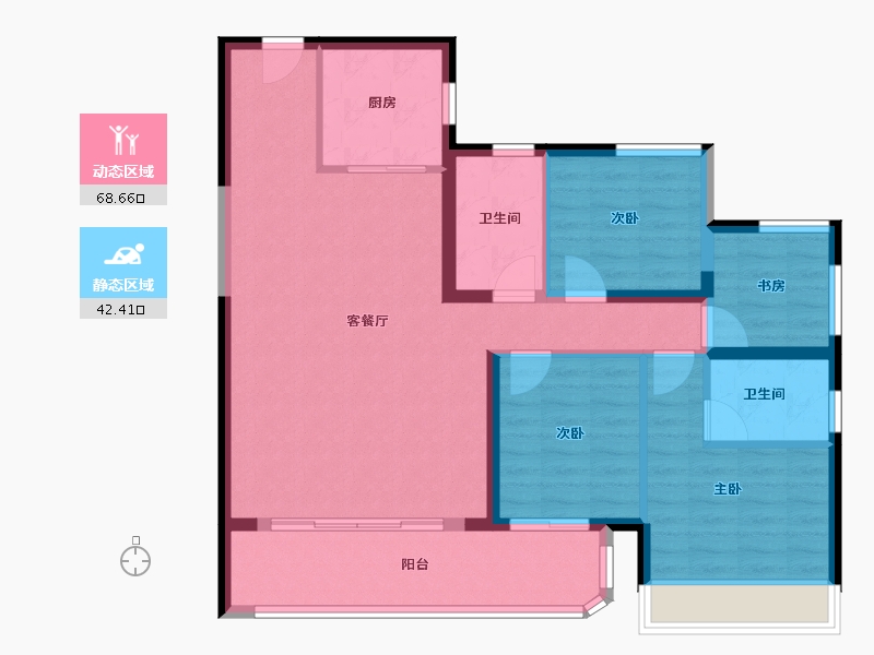 广东省-汕头市-中海海怡半岛-100.00-户型库-动静分区