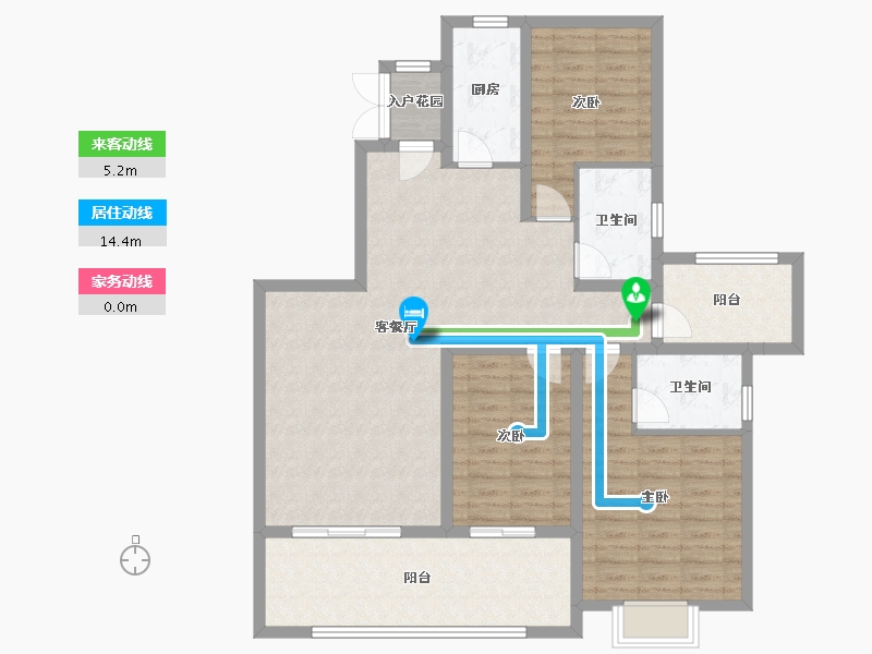 广东省-佛山市-恒大郦湖城-112.01-户型库-动静线