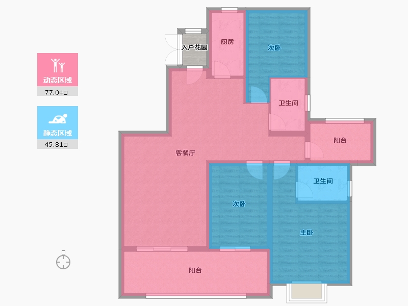 广东省-佛山市-恒大郦湖城-112.01-户型库-动静分区