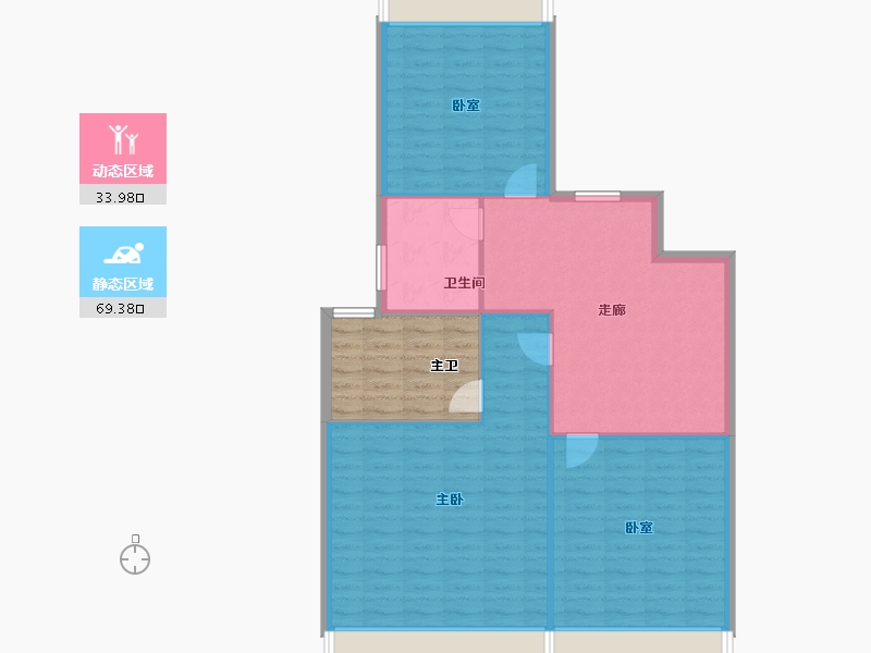 上海-上海市-天安象屿·西江悦-104.49-户型库-动静分区