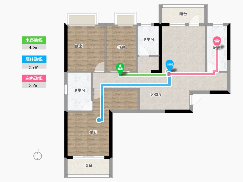 湖北省-武汉市-东湖风光-94.06-户型库-动静线