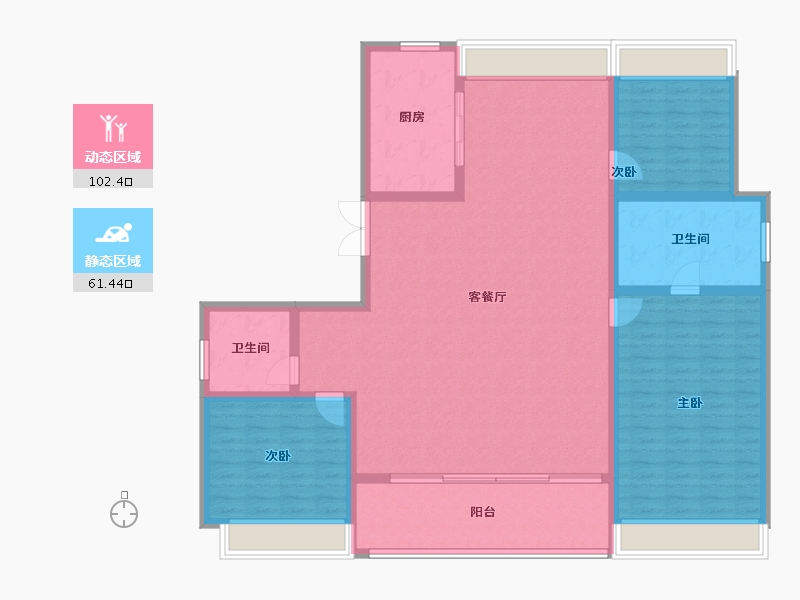 湖北省-武汉市-武汉瑞府-150.32-户型库-动静分区