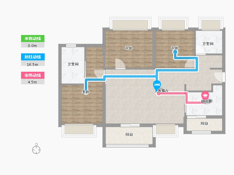 广东省-深圳市-华润置地未来城公寓-97.60-户型库-动静线