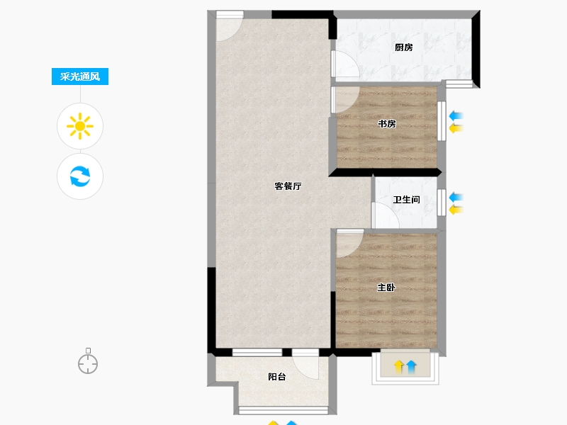 湖北省-武汉市-东湖风光-68.11-户型库-采光通风