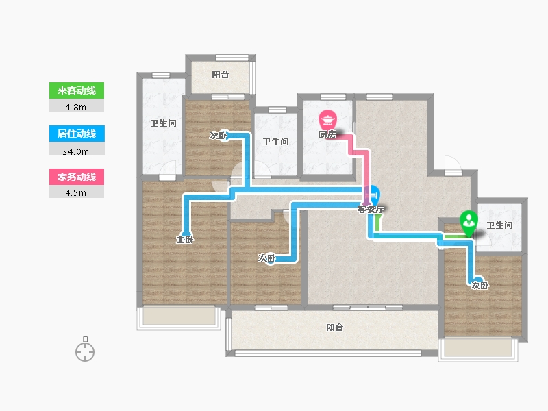 浙江省-杭州市-建发华发江月望云-139.20-户型库-动静线