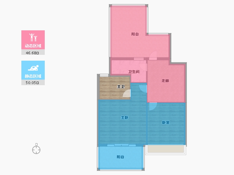 上海-上海市-天安象屿·西江悦-94.58-户型库-动静分区