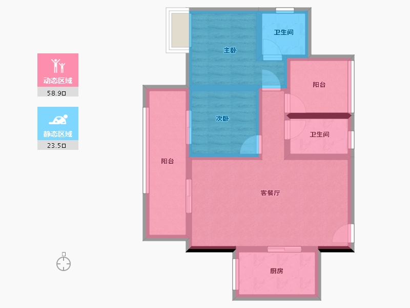 广东省-肇庆市-江南名苑-72.15-户型库-动静分区