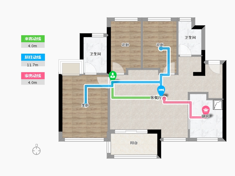 广东省-深圳市-润曦府-71.21-户型库-动静线