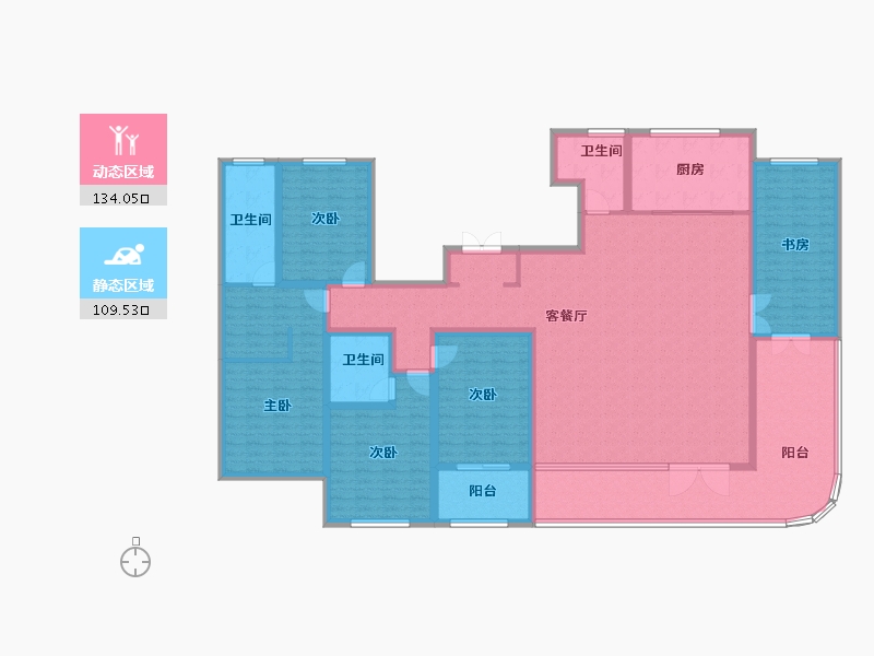 山东省-滨州市-双泰海韵城-220.74-户型库-动静分区