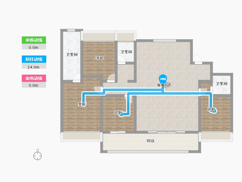 江苏省-苏州市-华侨城龙湖·启元-148.54-户型库-动静线