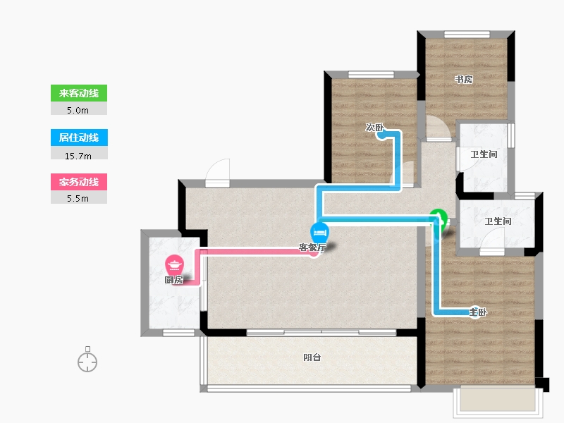 四川省-成都市-中铁城颐湖题院-92.41-户型库-动静线