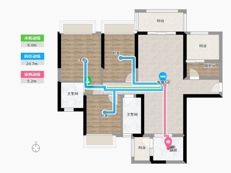 广东省-肇庆市-方凯天悦城-90.40-户型库-动静线