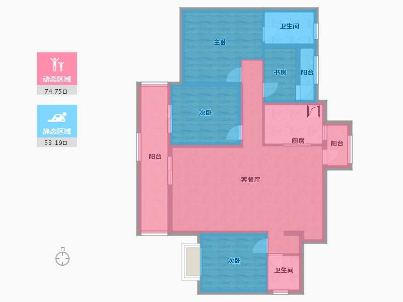 广东省-广州市-广州城投·领南府-113.57-户型库-动静分区