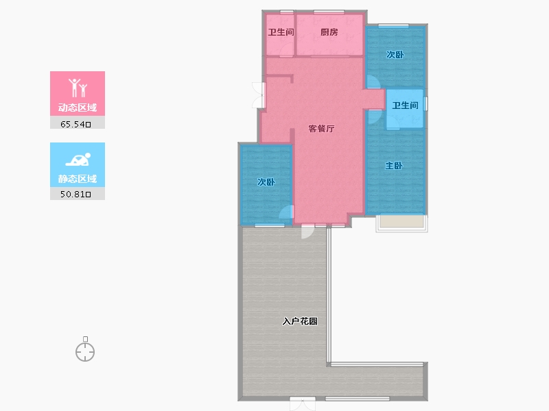 辽宁省-沈阳市-华润置地润溪山-163.57-户型库-动静分区