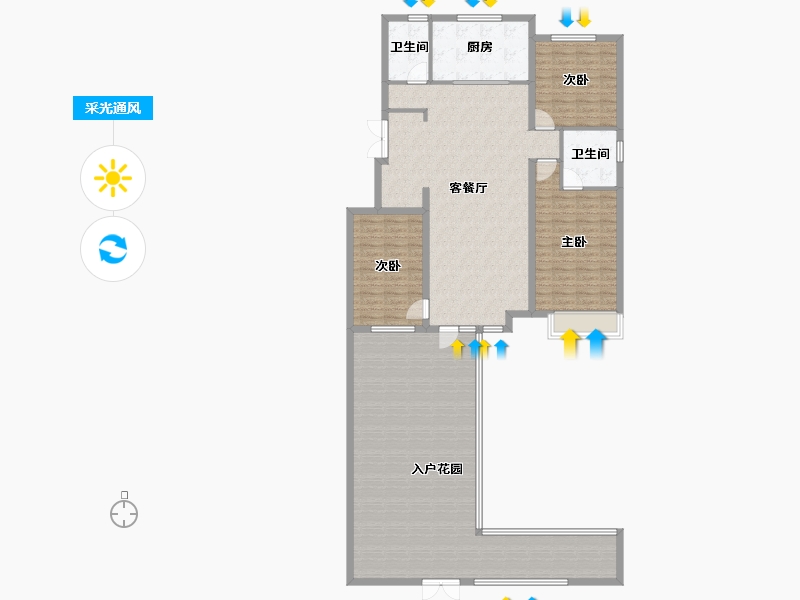 辽宁省-沈阳市-华润置地润溪山-163.57-户型库-采光通风