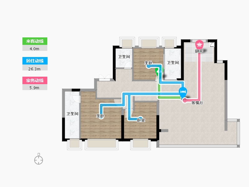 湖北省-武汉市-招商·武汉城建未来中心-117.81-户型库-动静线