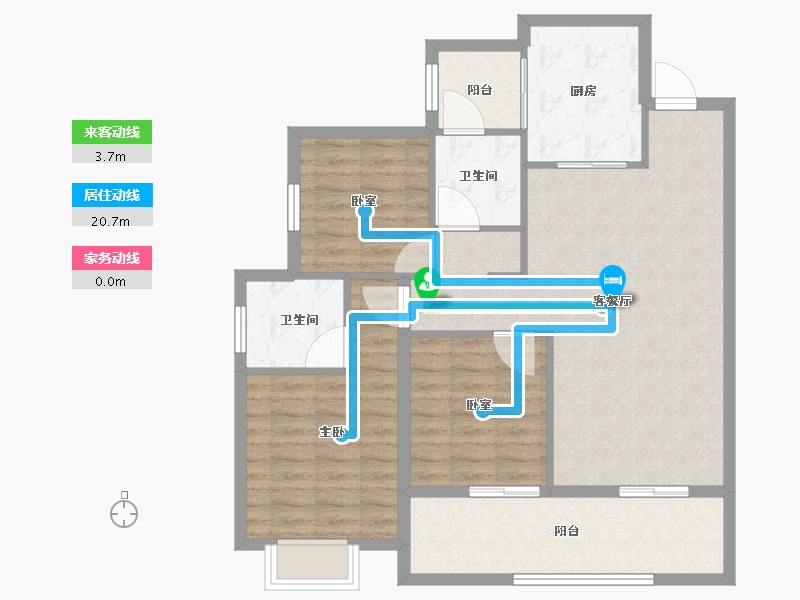 四川省-成都市-保利和颂-93.65-户型库-动静线