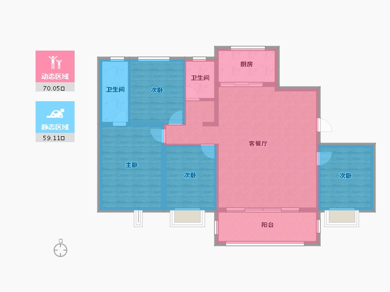 山东省-济南市-保利公园上城.-117.04-户型库-动静分区