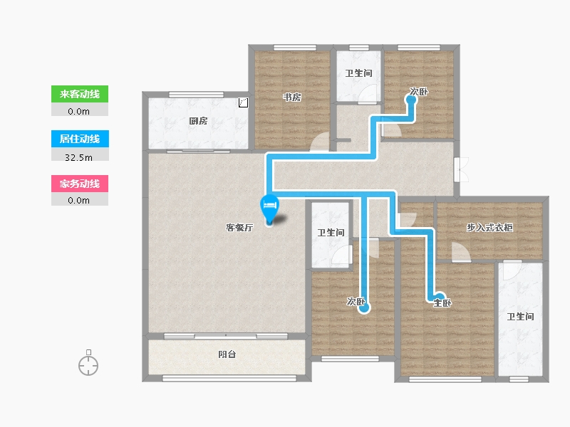 山东省-潍坊市-绿城·桂语江南-168.29-户型库-动静线