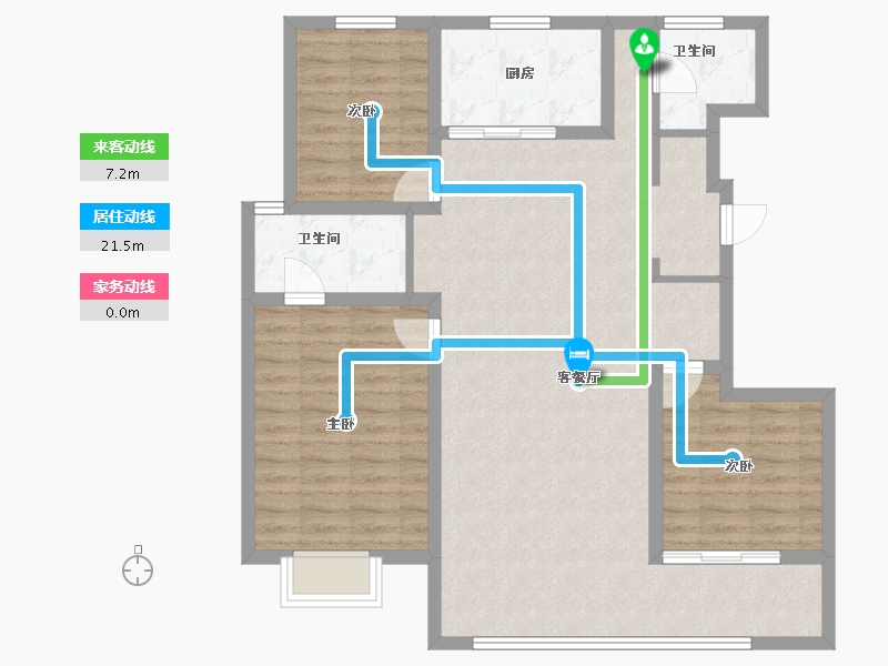 山东省-济南市-越秀麓端府-102.10-户型库-动静线