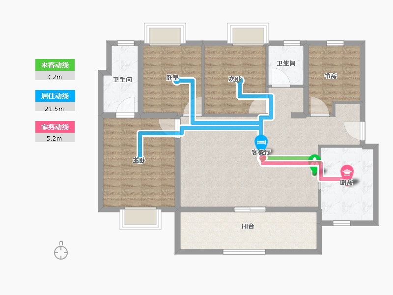 四川省-成都市-保利和颂-103.28-户型库-动静线