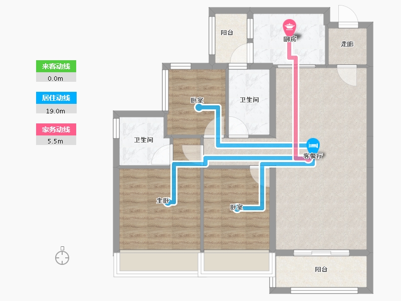 广东省-清远市-恒福·水岸-79.78-户型库-动静线