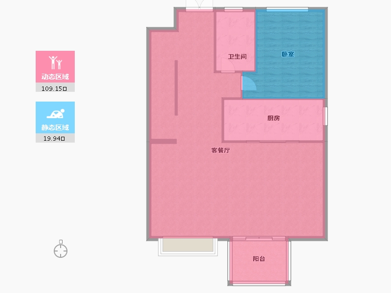 上海-上海市-大华峯荟-120.56-户型库-动静分区