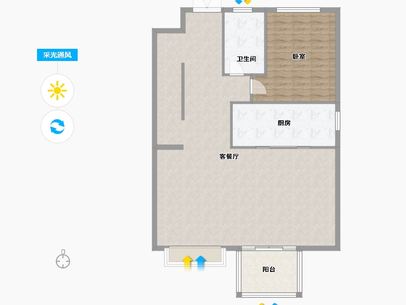 上海-上海市-大华峯荟-120.56-户型库-采光通风