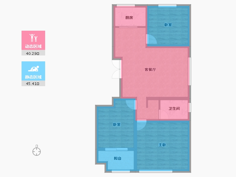 山东省-聊城市-阳谷怡嘉园小区-76.10-户型库-动静分区