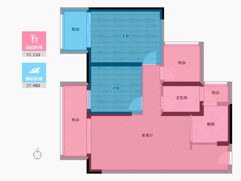 广东省-惠州市-泰丰牧马湖.-70.04-户型库-动静分区