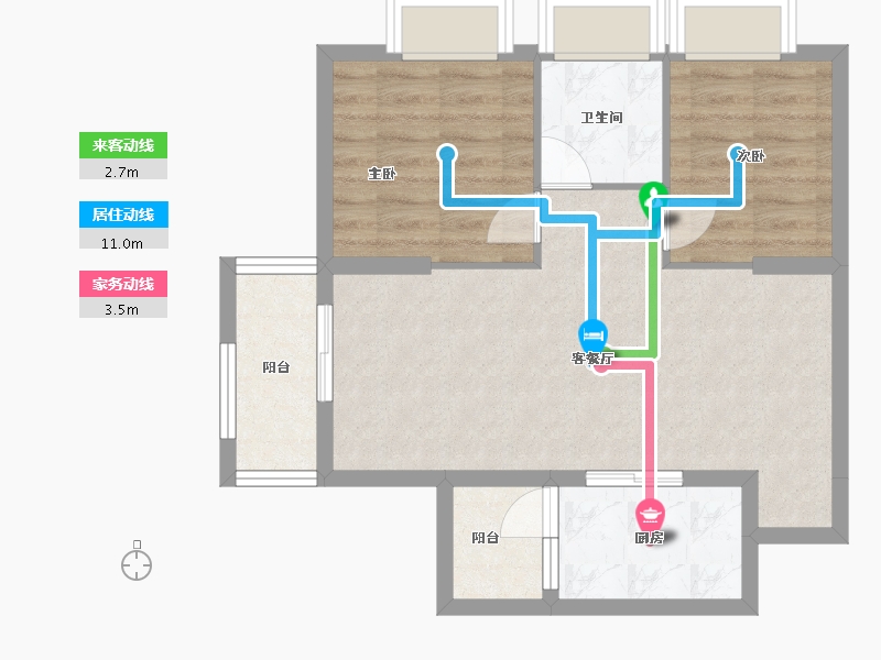 广东省-广州市-友联·君御-61.11-户型库-动静线